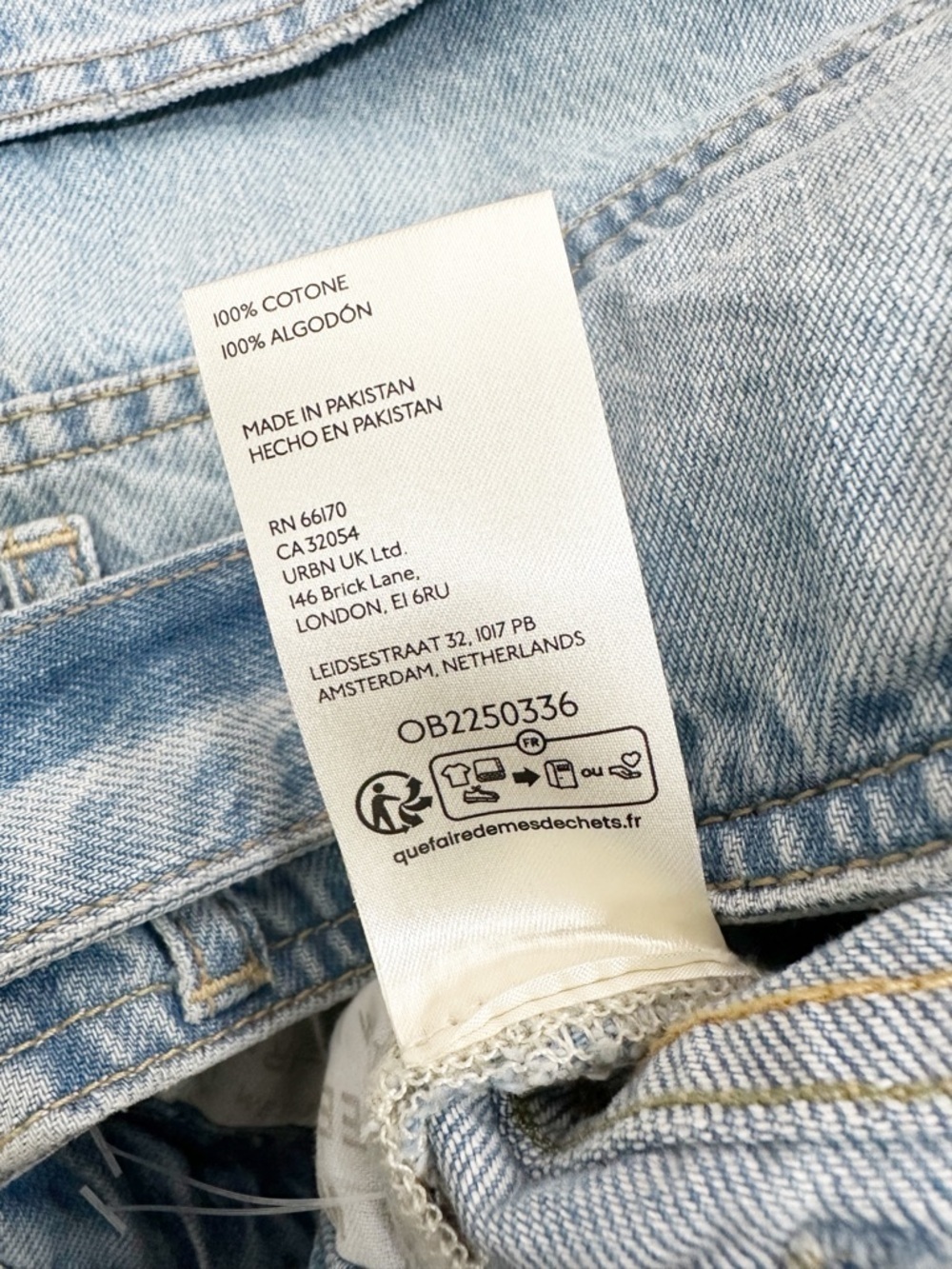 NEW Free People We The Free High Tide Belted Crop Oasis Blue Denim Jeans XS - Picture 12 of 13